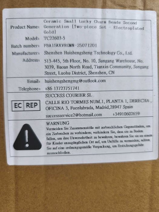Луксозен комплект керамични статуетки за късмет, галваничен дизайн