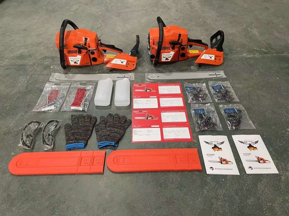 Бензинова Резачка за Дърва KraftRoyal с 40см Шина, 4.5 kW, 68куб.