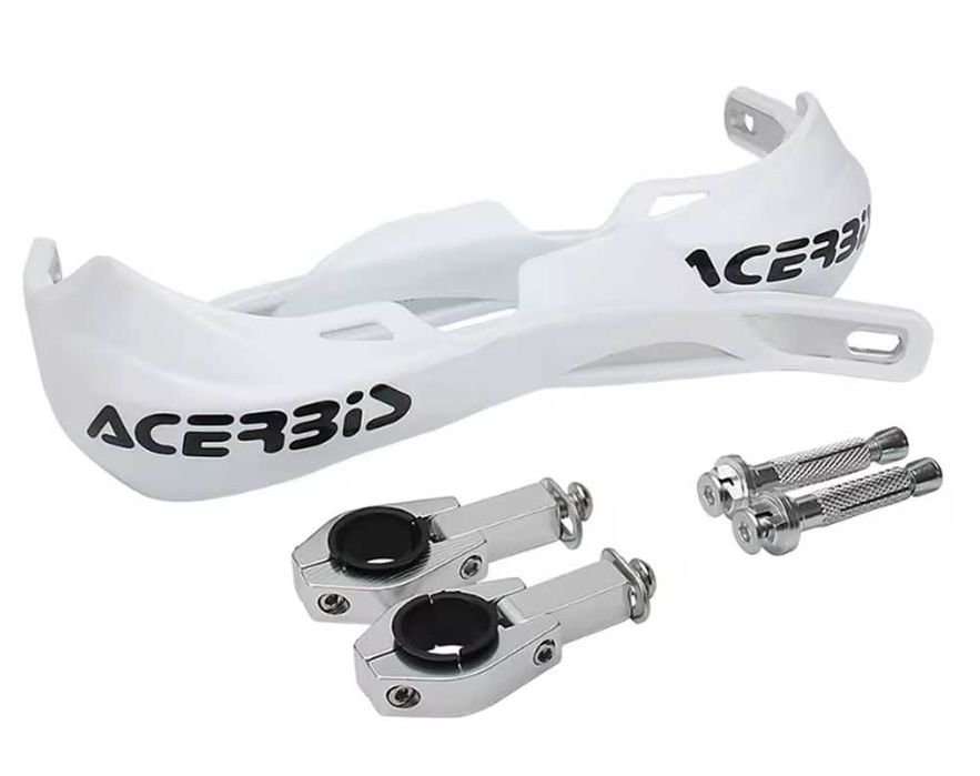 Универсални Acerbis предпазители/гардове за мотор - Бяло.