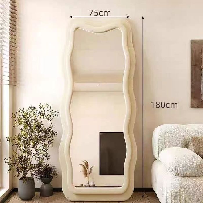 Зеркало напольное декоративное 180×75 см волнистая рамка