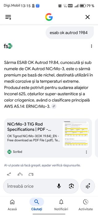 Sârmă sudat ESAB
