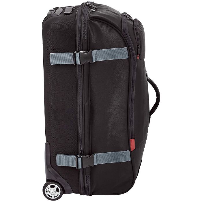 Промо! Куфар AmazonBasics, С колела, Телескопична дръжка, 75L, Черен