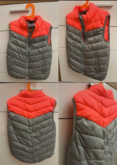 Vestă 4F fetiță, nouă, mărime 11 ani, roz cu gri.