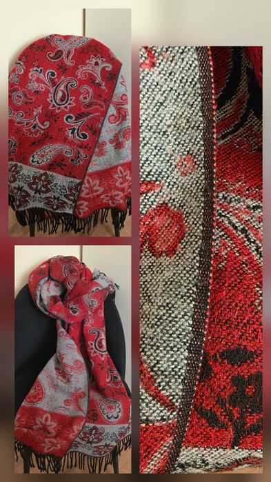 Тёплые платки и палантины, огромные.