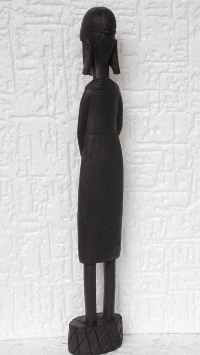 Statueta sculptura veche abanos,arta africa antichitati vintage antic