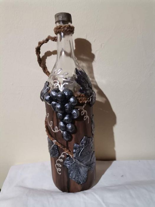 Ръчно декорирано голямо шише