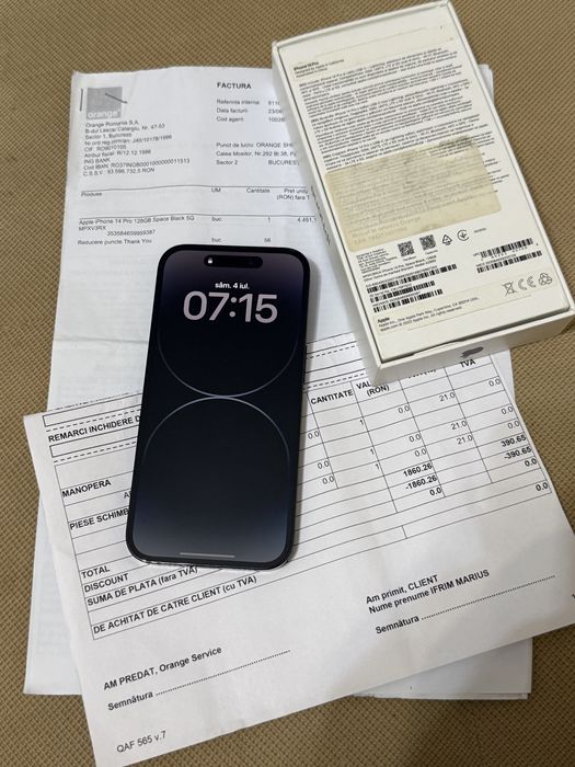 Iphone 14 pro baterie 100% garantie