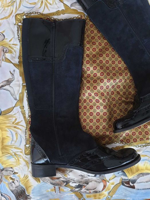 Cizme lungi piele naturala lac Girotti Musette Zara Massimo Dutti