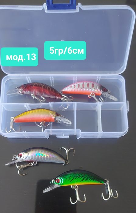 Нови комплекти воблери блесни клатушки примамки за спининг риболов
