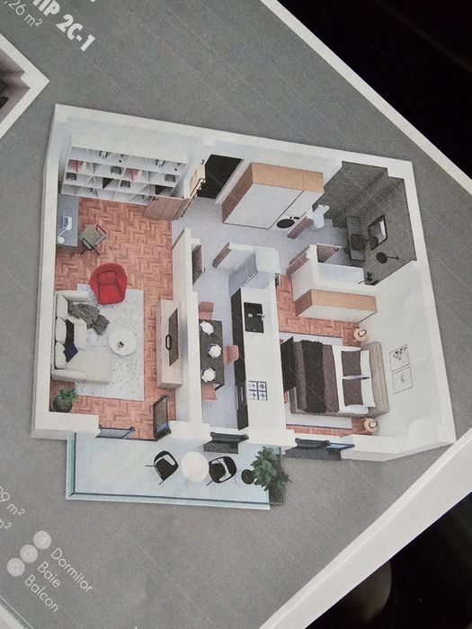 Proprietar ,vand apartament cu 2 camere decomandat