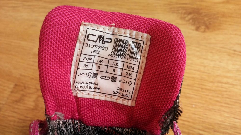 CMP WATERPROOF Shoes размер EUR 38 / UK 5 естествена кожа водонепромокаеми - 309