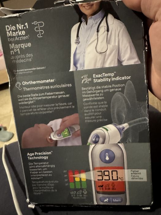 Инфрачервен  електронен  термометър  ЗА УХО BRAUN THERMOSCAN 7