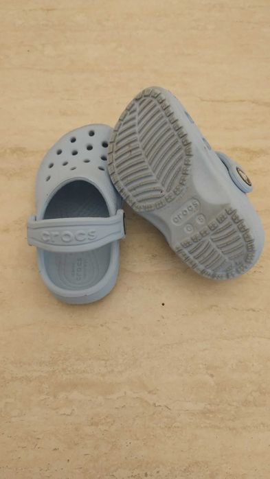 Детски сандали CROCS - светлосини и тъмносини №22