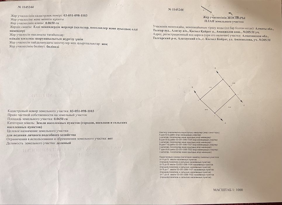 Участок на продажу