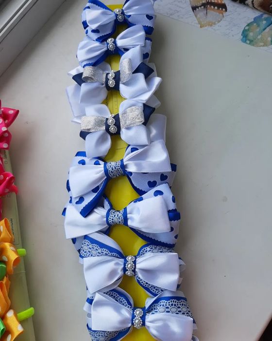 Резиночки бантики. Ручная работа