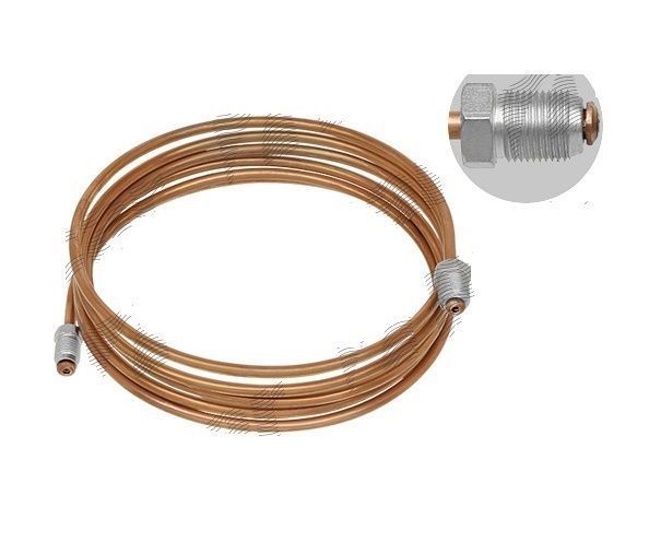Conducta frana cupru cu niplu diametru 4,75 mm, filet exterior, Grosime perete 0,9 mm, filet M10x1/M12x1, lungime 1650 mm