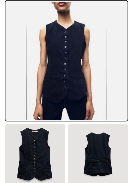 Деним жилет Zara