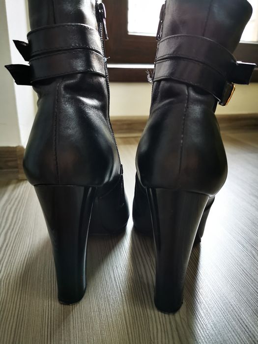 Botine dama piele naturala, căptușite,  39