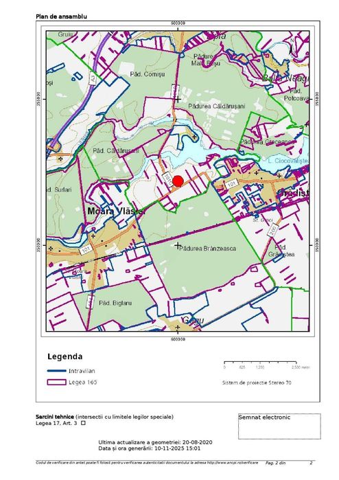 Vând teren extravilan agricol în comuna Gruiu – zona Căldărușani