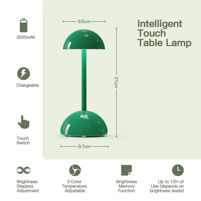 Lampa de masa/ birou wireless cu lumina dimabila si reglabila