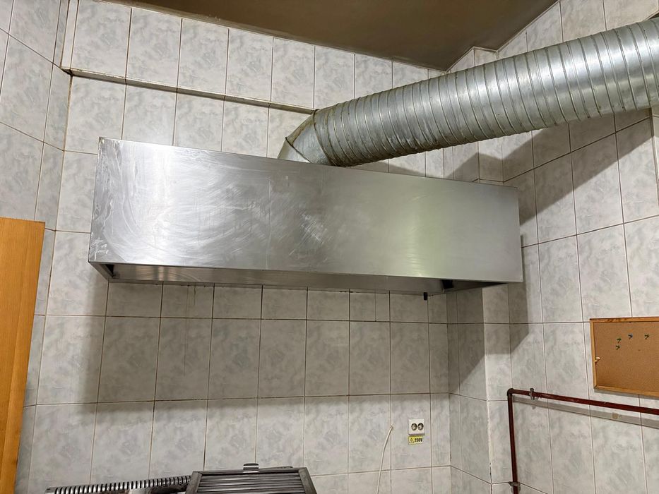 Hotă Profesională Inox completă – Ventilator KAFFE 4300 mc/h + Burlane (Horeca)