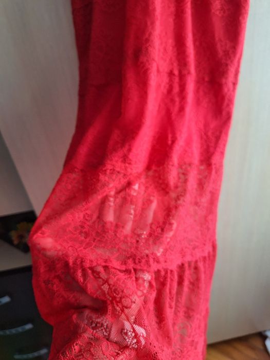 Rochie dantela rosie