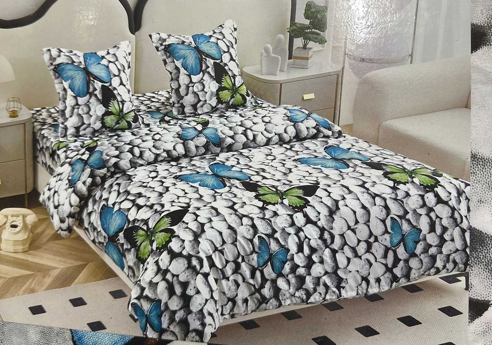 Lenjerie pat dublu, 4 piese