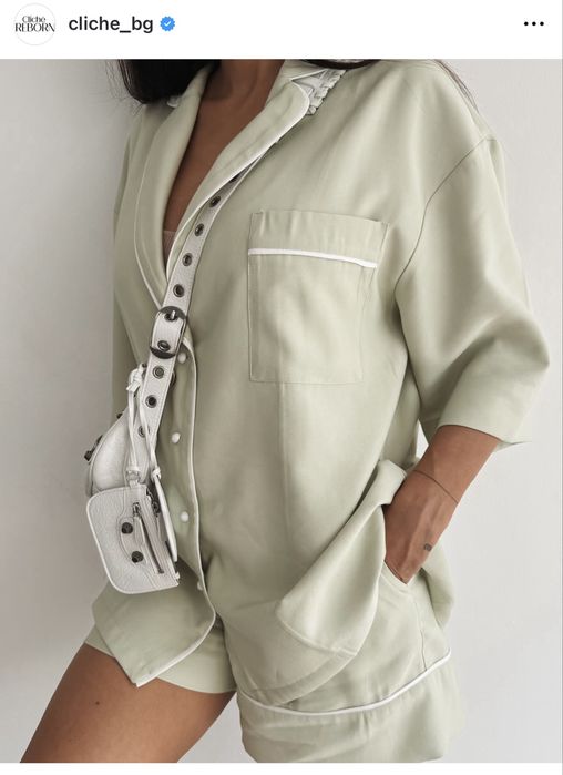 Cliche сет къси панталонки и риза