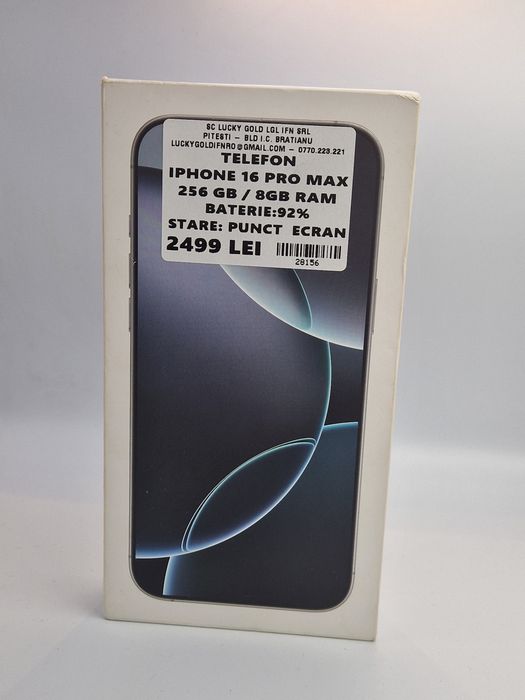 Iphone 16 Pro Max 256 GB Bat 92 %