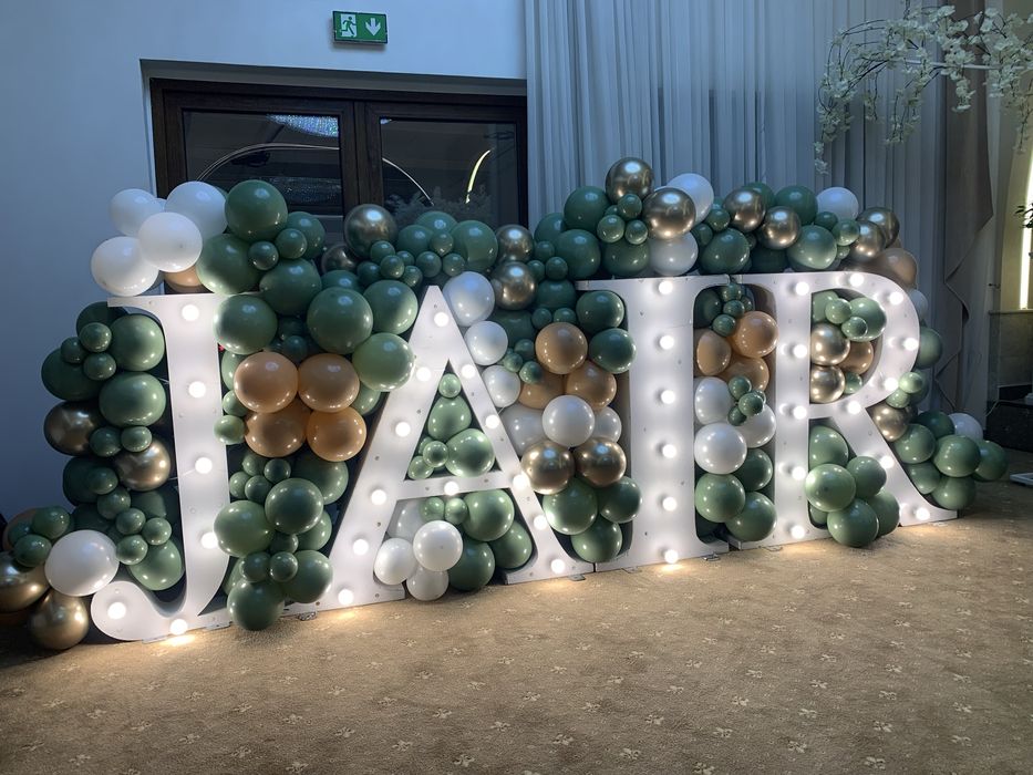 Litere volumetrice luminoase 150 LEI, evenimente, litere luminoase