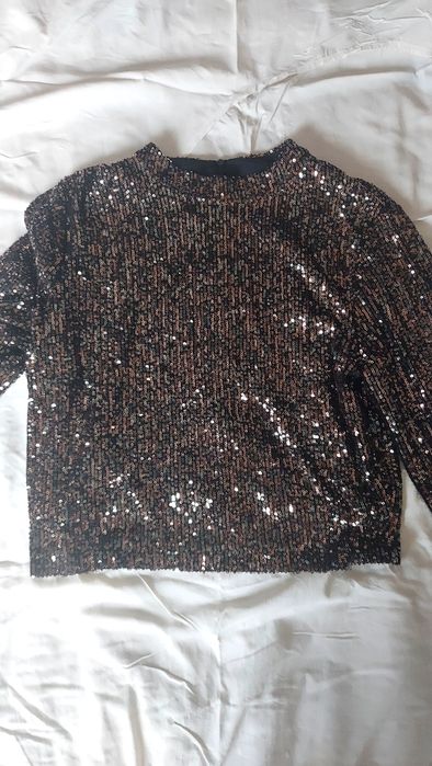 Bluza cu paiete Mango