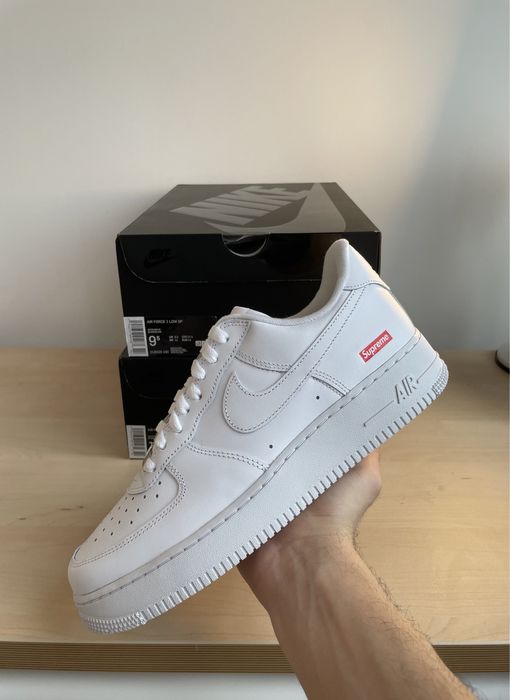 Nike Air Force 1 Supreme White (jordan 1 mid high)