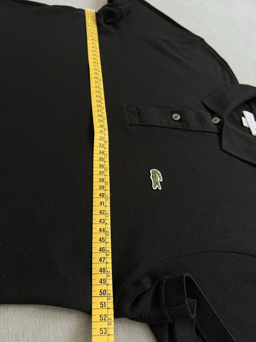 Lacoste Slim Fit Mens Size M (4) Black Polo Shirt Cotton Pique