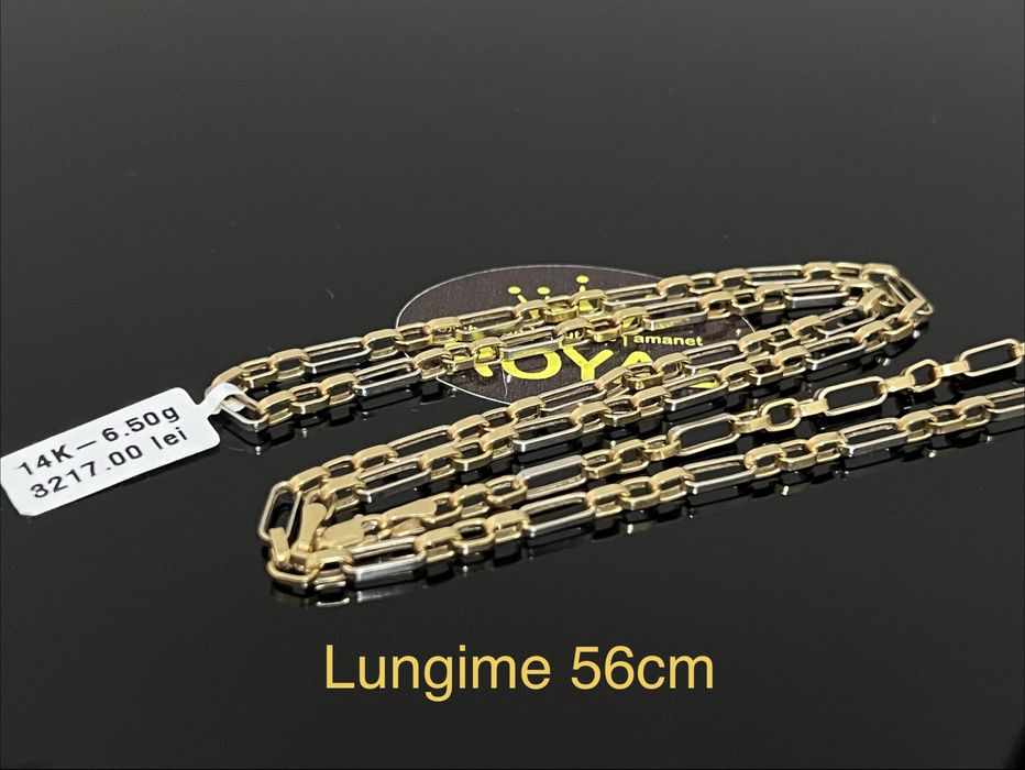 Bijuteria Royal CB : Lant barbatesc aur 14k 6,50gr