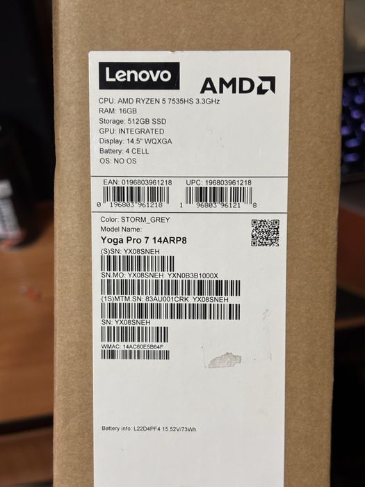 Lenovo Yoga Pro 7 14ARP8