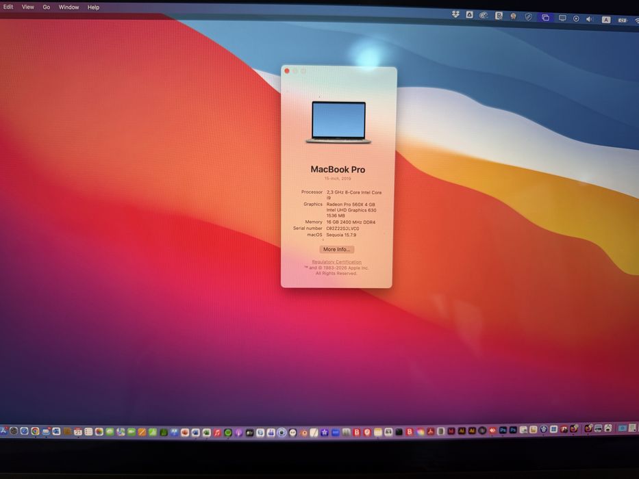 MacBook Pro 15” 2019 | i9 8-Core | 16GB RAM | 512GB SSD | Touch Bar