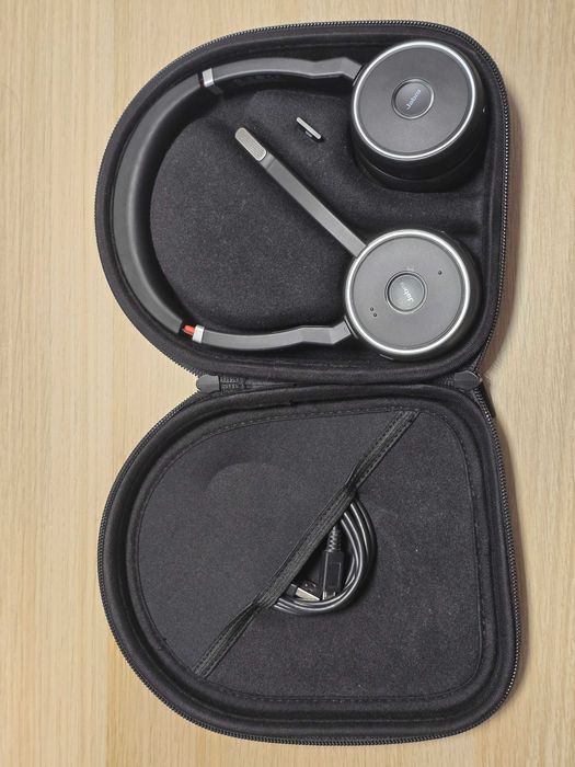 Casti Jabra Evolve 75 – Wireless Bluetooth Headset – Earpad-uri noi