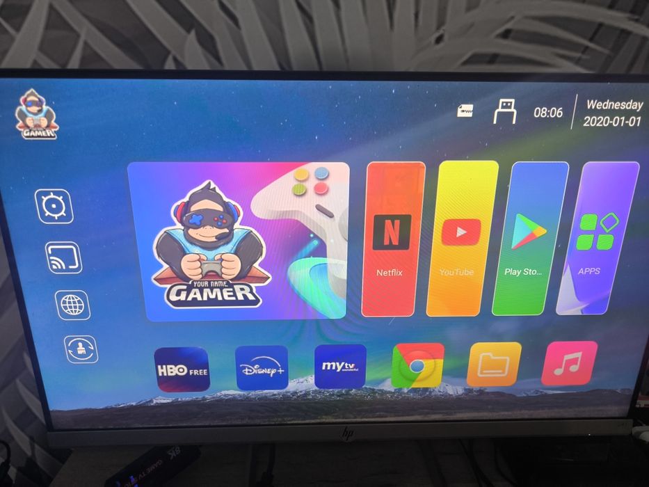 2 в 1 Android TV игровая приставка