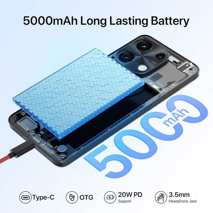 UMIDIGI Note 100, телефон с Android 14, 6GB +128GB