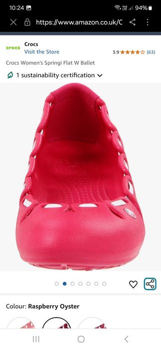 balerini pentru dame/fete Crocs nr 38/w7