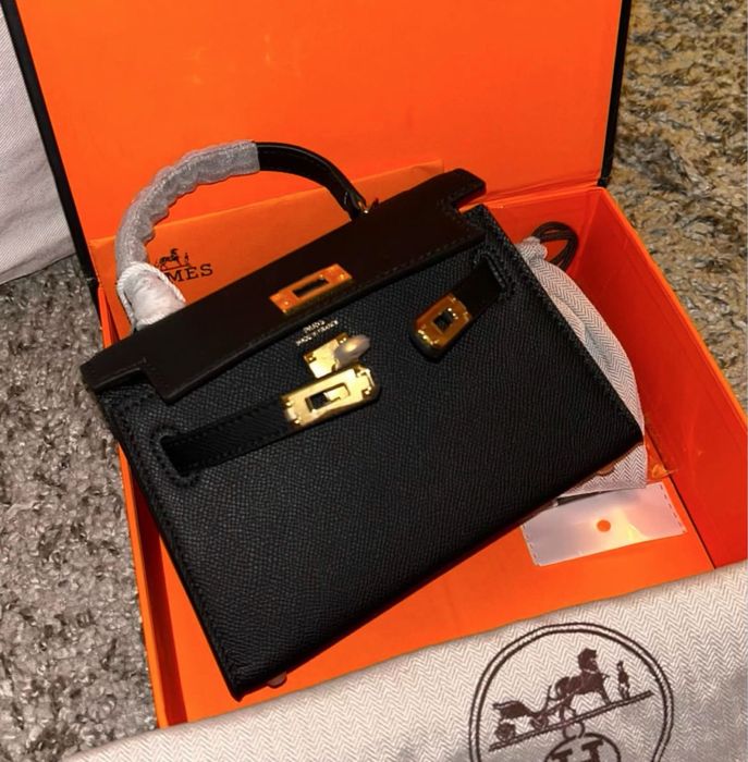 Geanta mini kelly gold piele naturala pe comanda