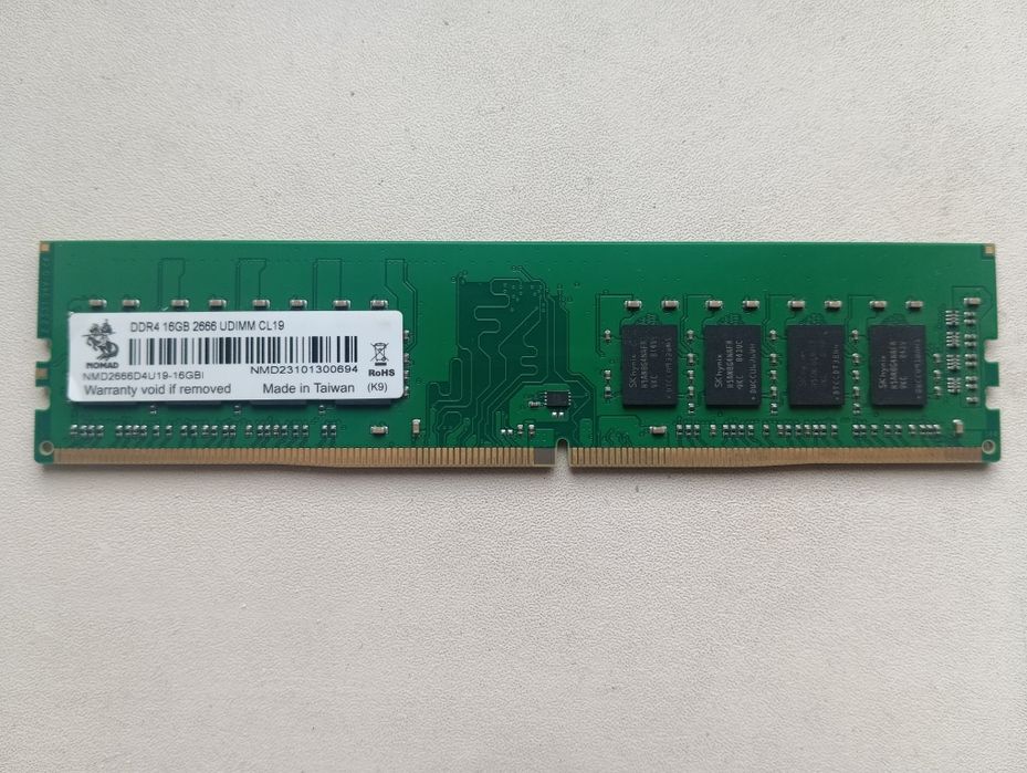 Обмен RAM DDR4 16 GB 2666Mhz