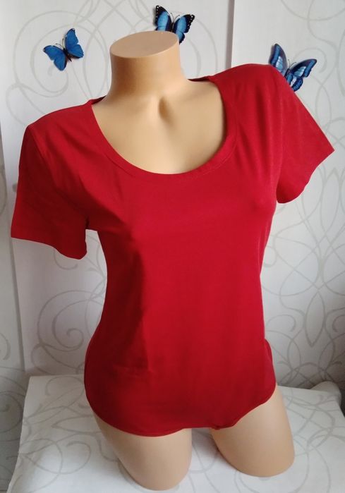 НОВО къс ръкав боди бикина, памук 3XL,4XL,M,L бяло,черно,червено,син