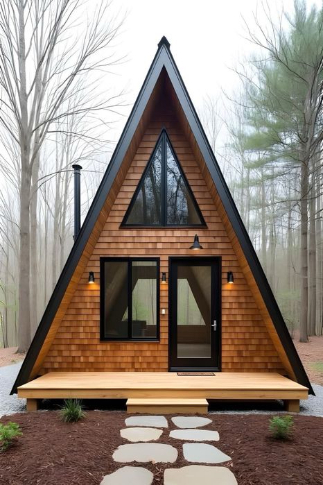 Cabane tip A de vanzare din lemn foisoare