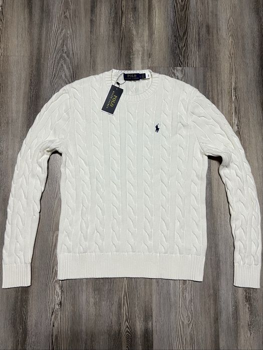 Sweater/ Pulover Ralph Lauren Alb marime L