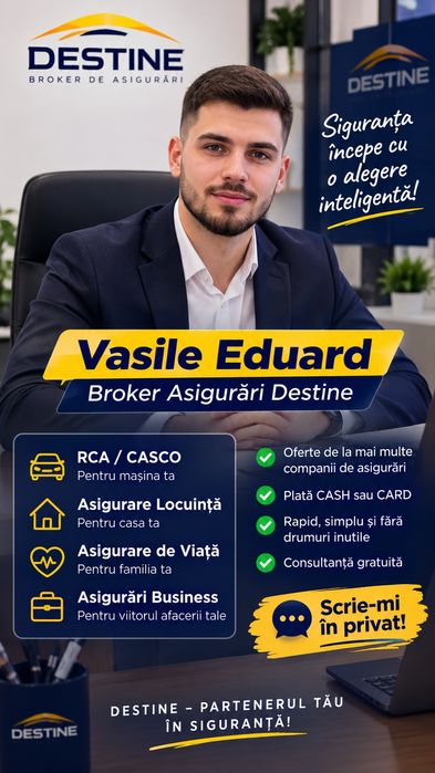 Broker Asigurări RCA, Viața, Locuințe PAD,etc.