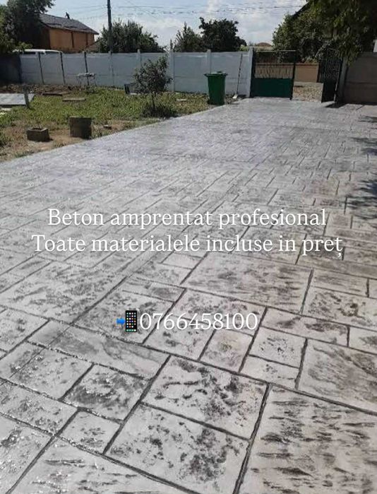 Pavaje Beton Amprentat , toate materialele incluse