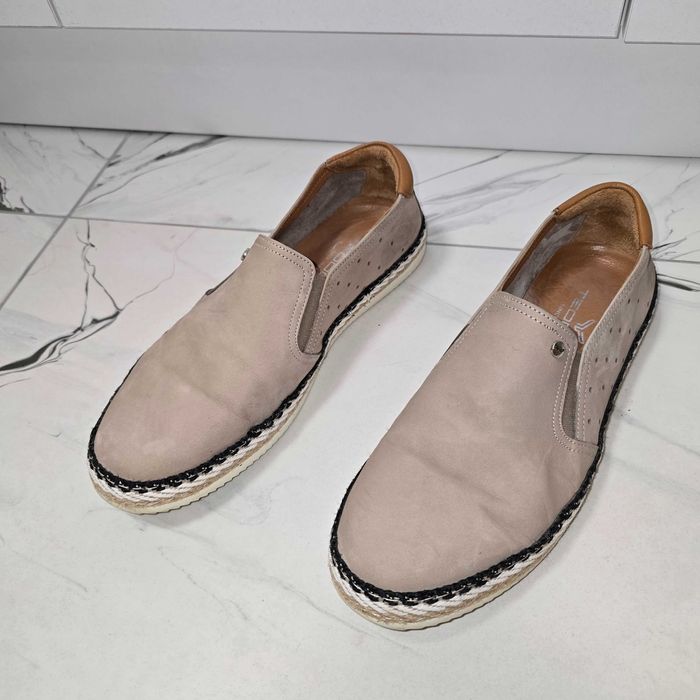 Мъжки Мокасини ТЕОДОР от Естествен Велур 42 номер