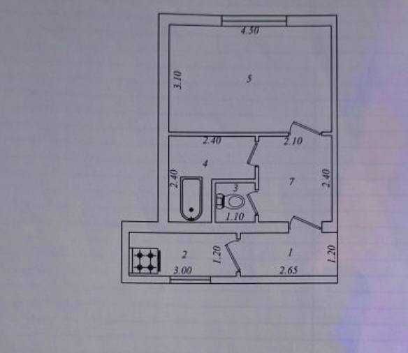 октепа 1/1/5 продается квартира 32м2 | 1-линия