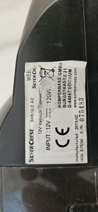 SilverCrest SHS aspirator auto 12V